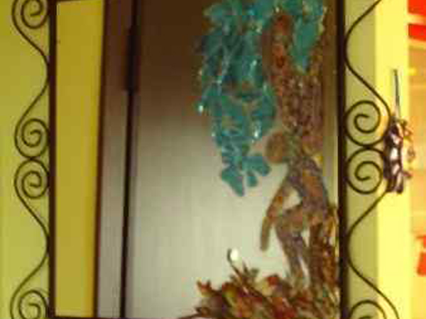  Quadri Pop Art di Carla Bertoli - Fairy Mirror - Mixed Technique 60x60 - 2005